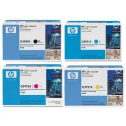 Q5950A / Q5951A / Q5953A / Q5952A Toner, Black, Cyan, Magenta, Yellow 4 Pack, Q5950A